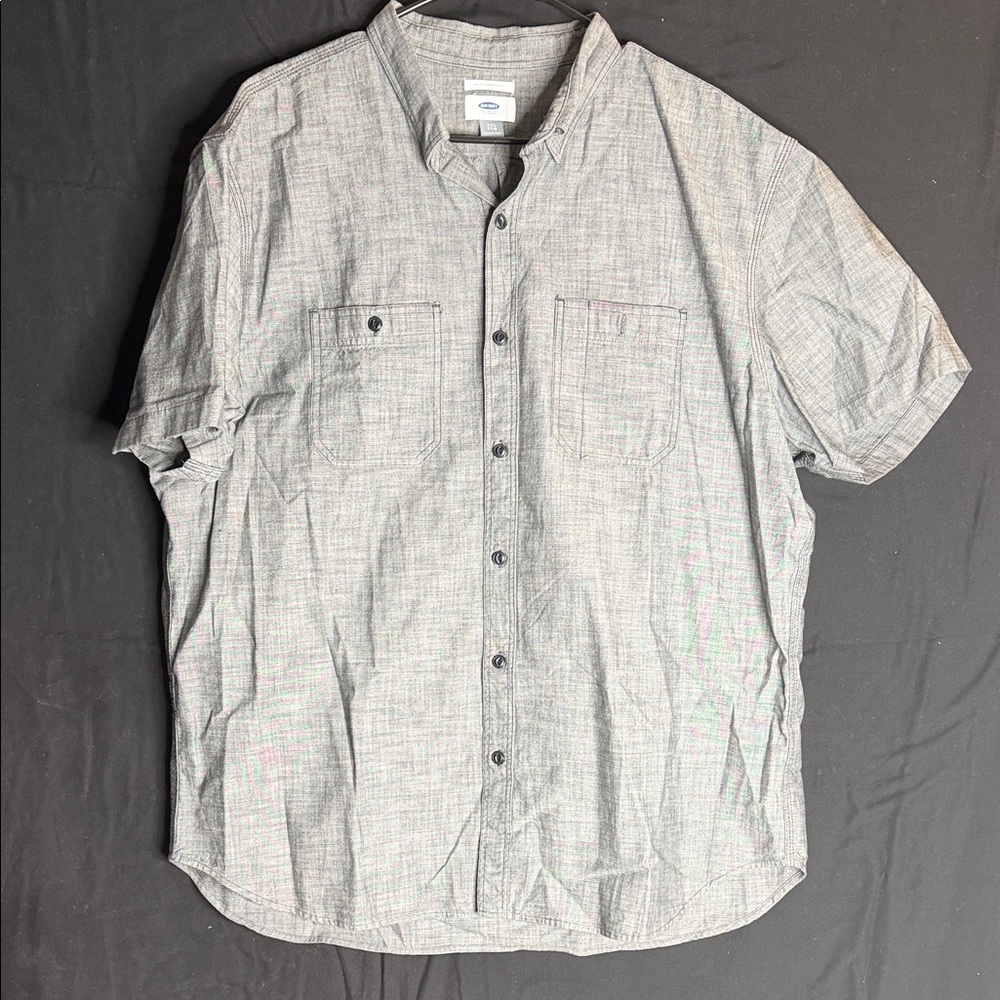 Old Navy Men's Casual Gray Button Down Shirt